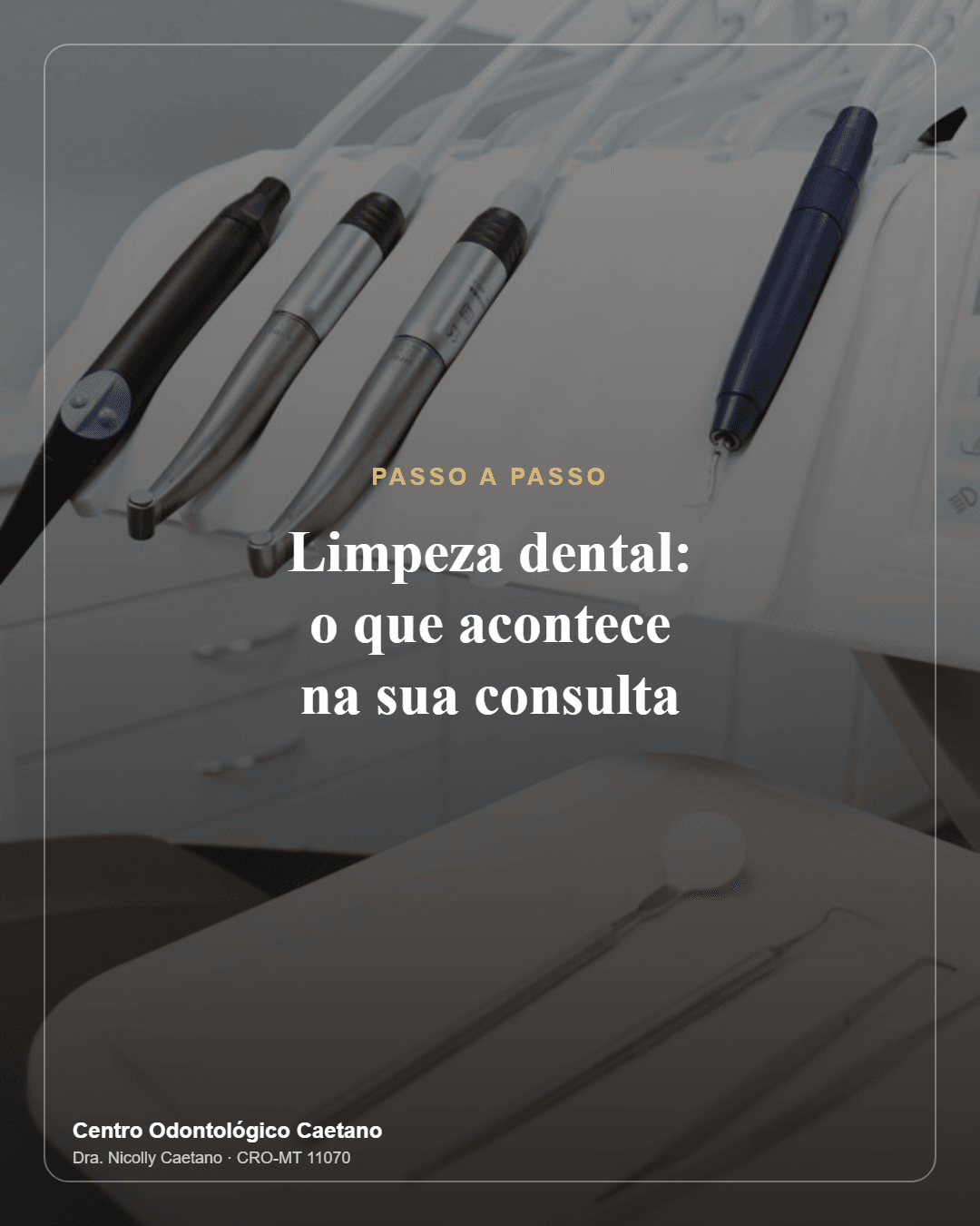 Slide 1 do carrossel: limpeza dental, o que acontece na consulta