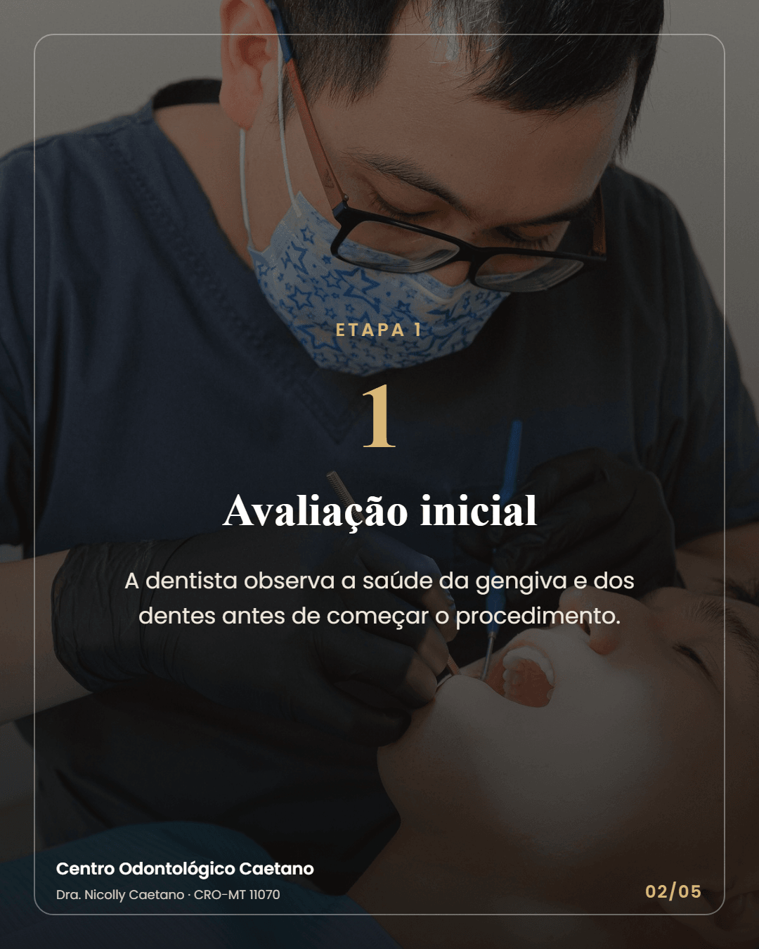 Slide 2 do carrossel: etapa 1, avaliação inicial